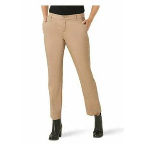 Lee Women's Comfort Waist Woven Straight Leg Pant, Size 16L